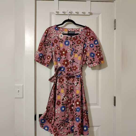ModCloth x Princess Highway Retro Floral Midi dress - Picture 6 of 6